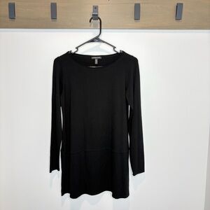 Eileen Fisher Black Long Sleeve Blouse | Petite Small | Like New